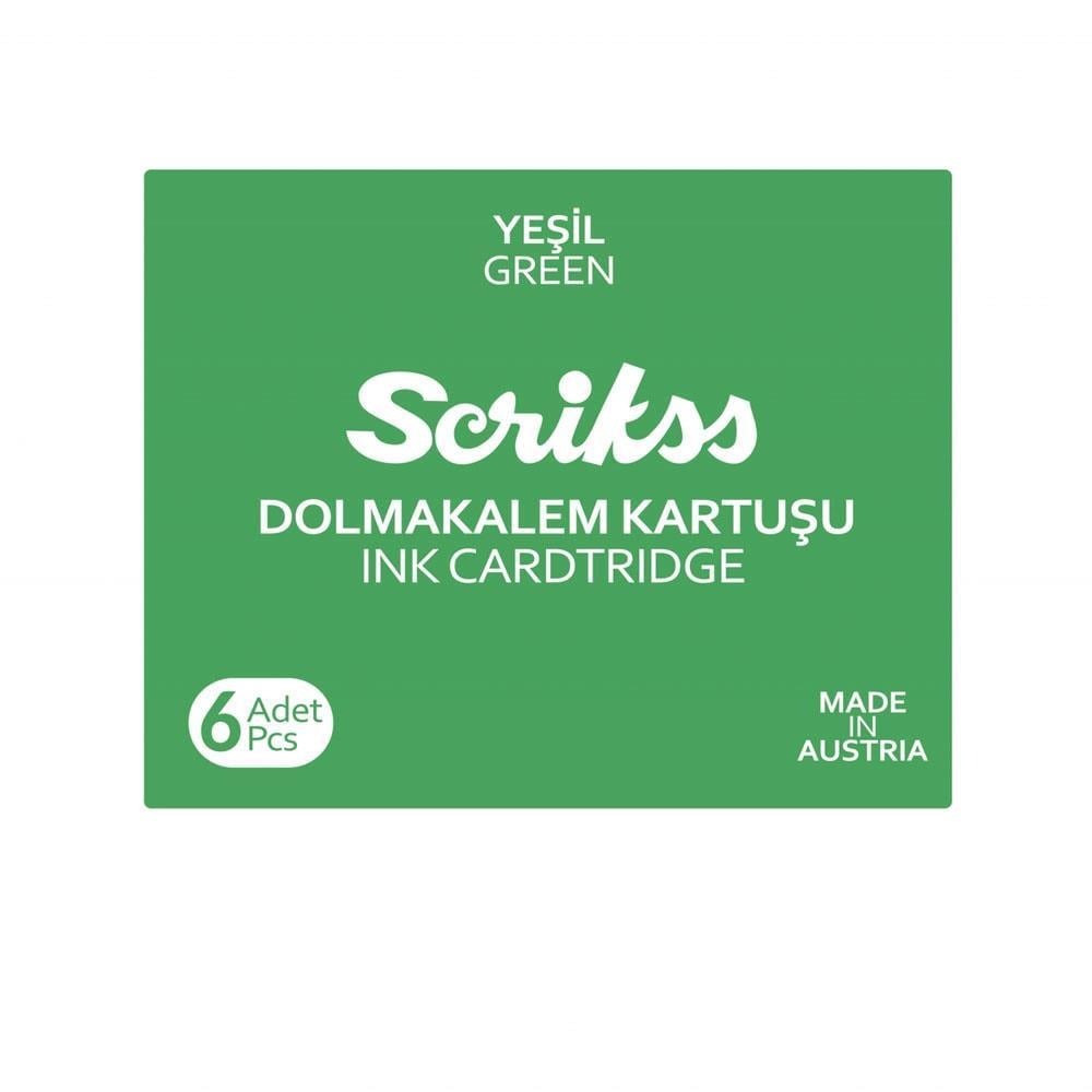 Scrikss Dolma Kalem Kartuşu Yeşil