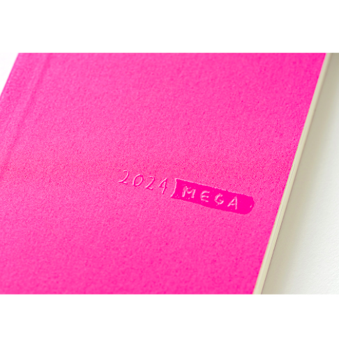 Hobonichi Techo Weeks Mega Japanese Version 2024 Jan. Start Sneaker: Raspberry