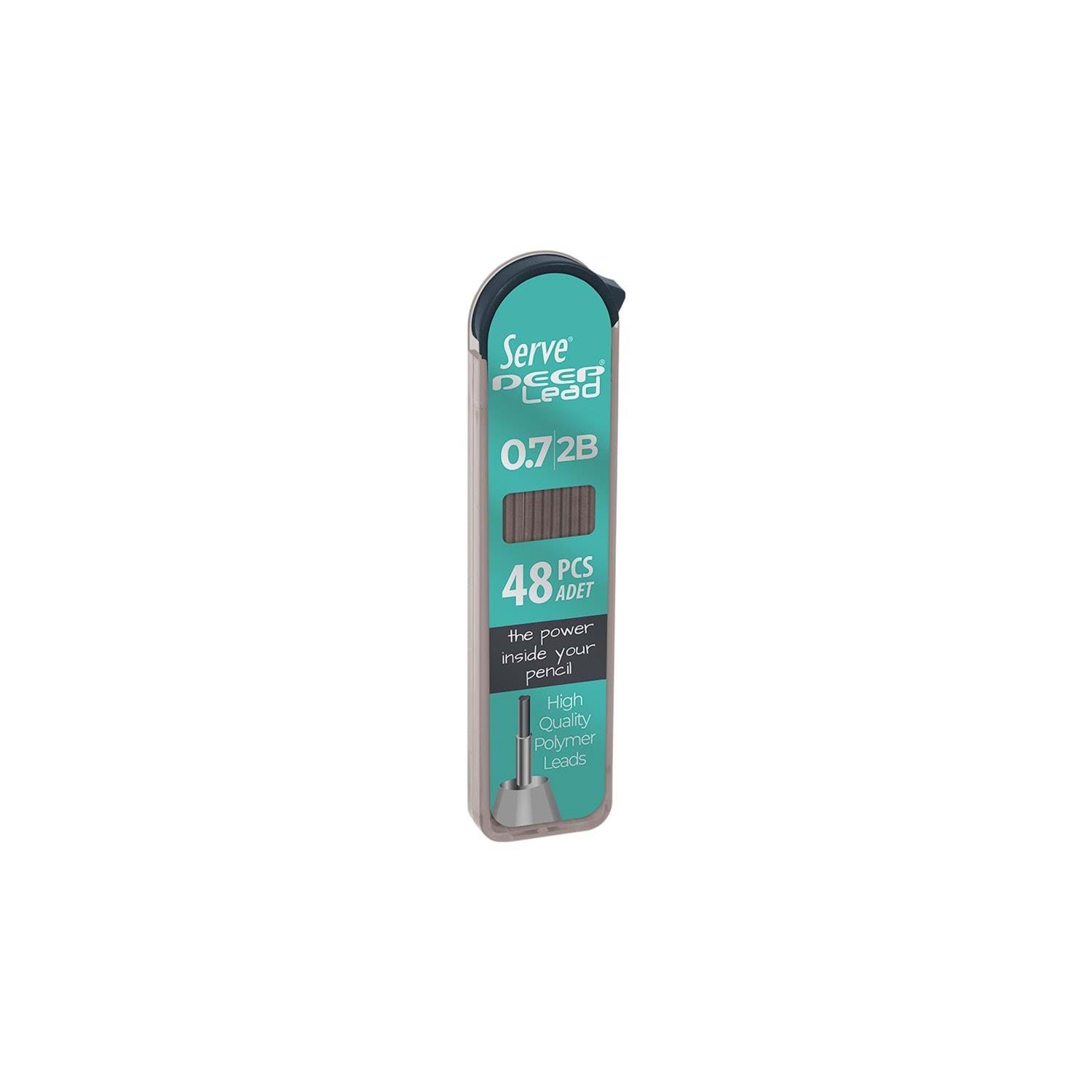 Serve Deep Lead 0.5 mm 2B 48'li Kalem Ucu - Pastel Yeşil