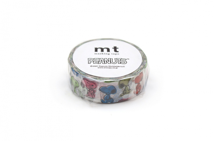 Kamo-i Masking Washi Tape 15mm×7m Peanuts 