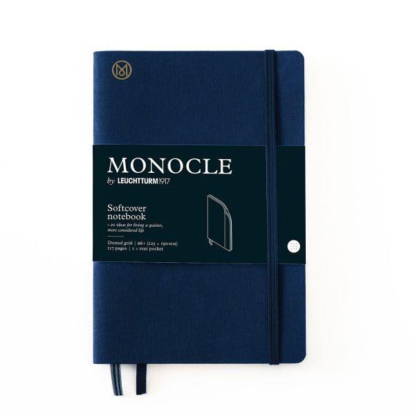Leuchtturm1917 x Monocle Limited Edition Defter B6,  Yumuşak Kapak, 128 Noktalı Sayfa Navy 363361