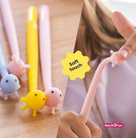 Miquelrius Back2Fun Yumuşak Jel Kalem 0.5 mm Zürafa Mavi
