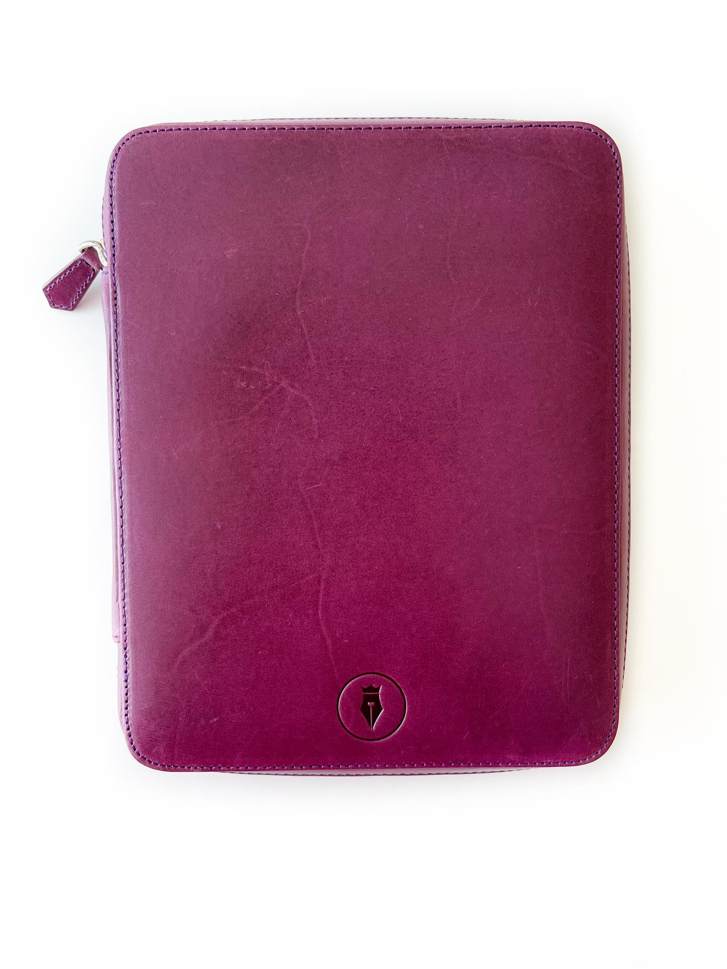 Eng Leather Violet A5 Size Deri Organizer