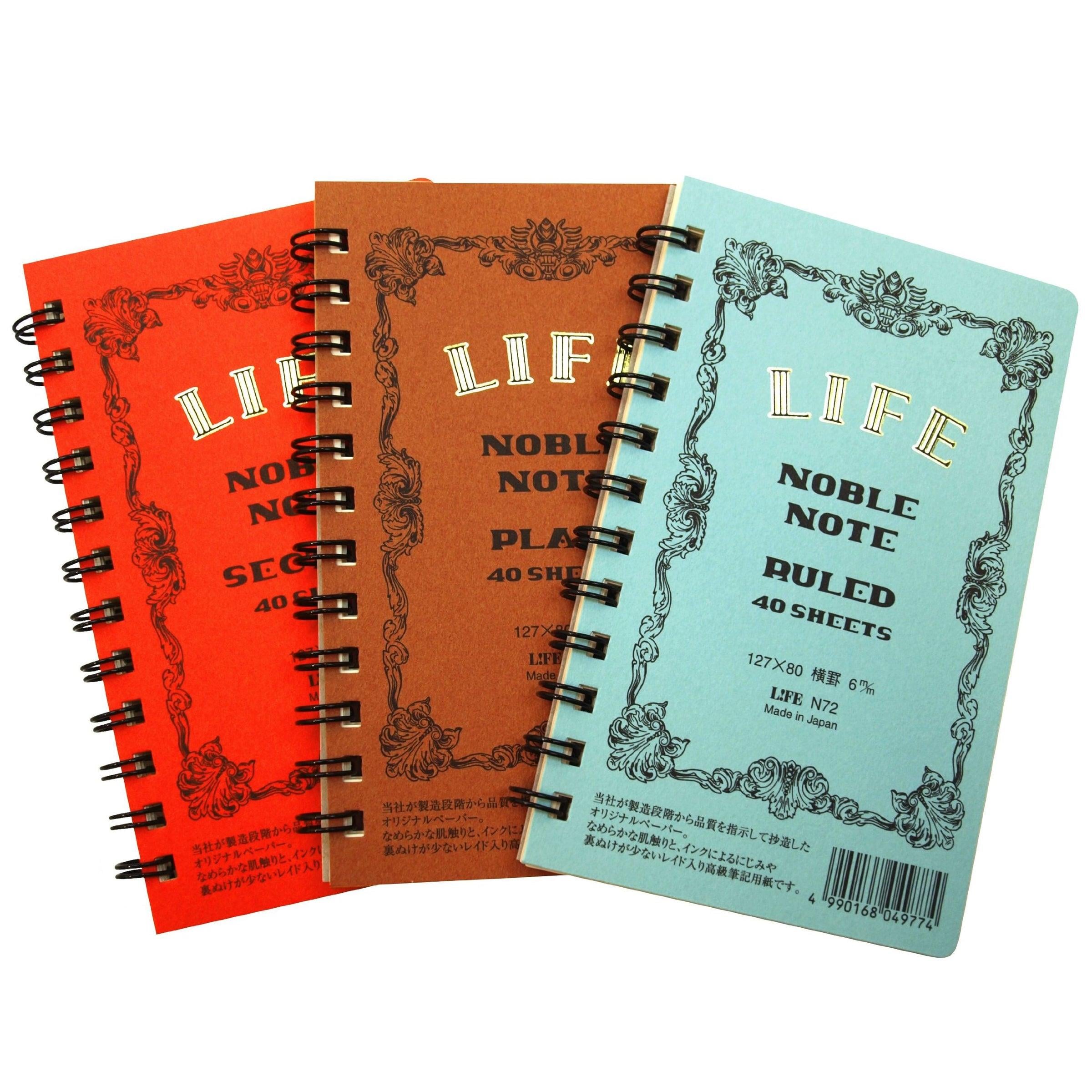 Life Noble Japon Dolma Kalem Uyumlu Mini Telli Defter A7 Çizgili N72