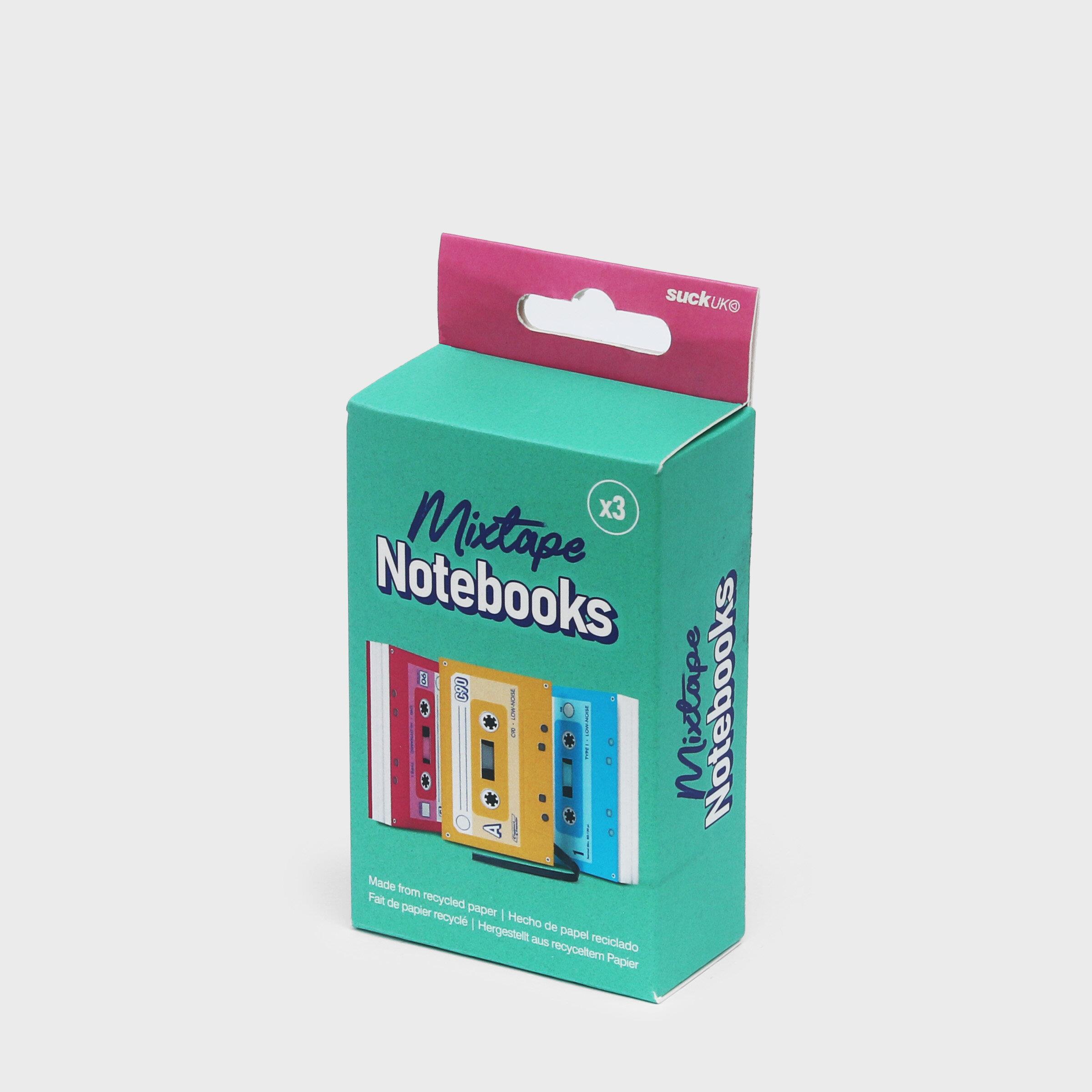 Suck UK 3'lü Kaset Şeklinde A7 Mini Çizgili Defter Seti