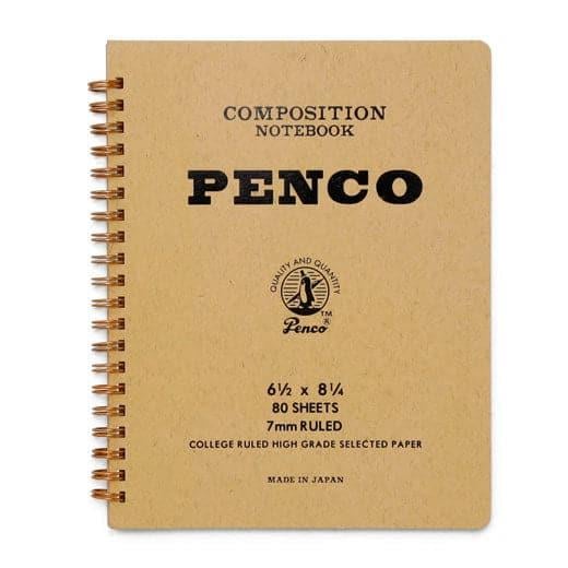 Penco Coil Composition Notebook Natural A5 Çizgili Telli Defter