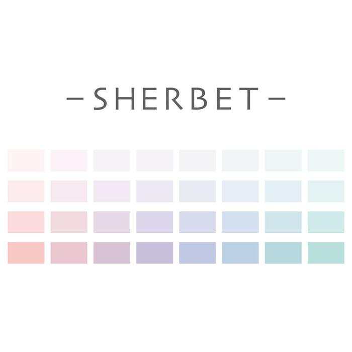 Iromekuri Color Sample Book-Style Sticker Seti sherbet 