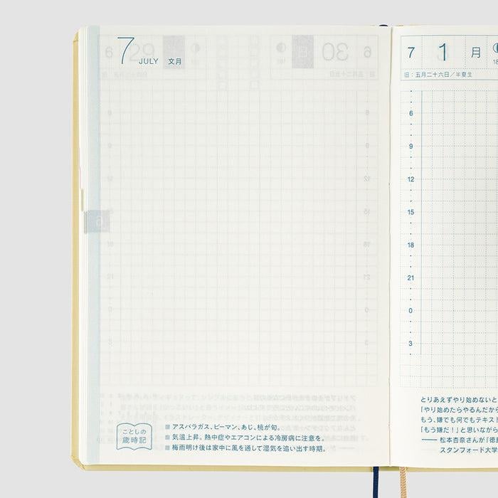 Hobonichi Techo HON A6 Japanese Edition 2024 Slash (Ivory)