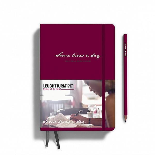 Leuchtturm1917 Some Lines A Day 5 Year Diary Defter Bordo 368169