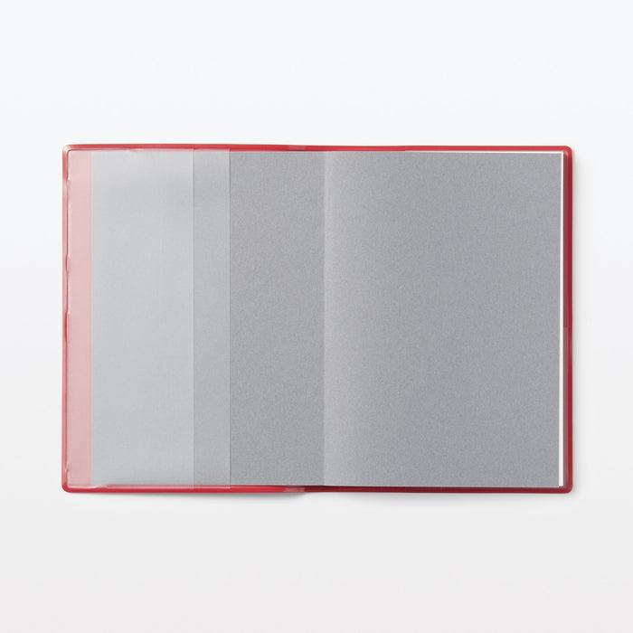 Muji 2024 Monthly/Weekly Planner - Monday Start B6 Ajanda Kırmızı