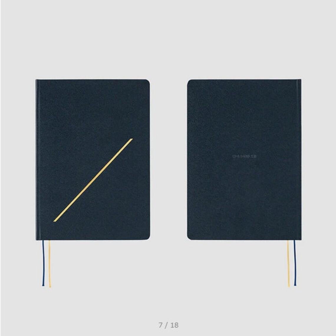 Hobonichi Techo 2024 Slash (Black) HON / A5 Size / Daily / Jan start / Mon start - Japanese Edition