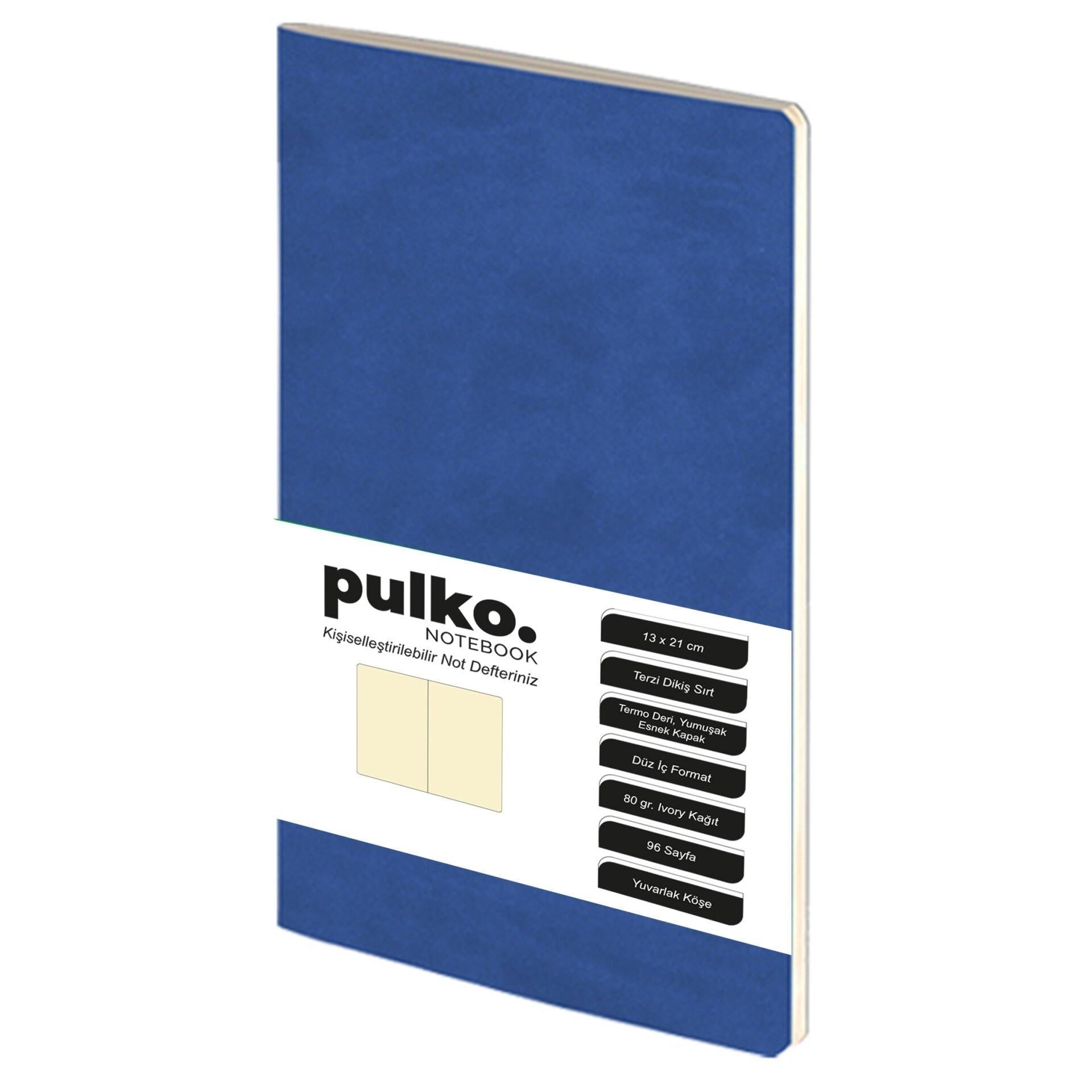 Pulko Terzi Dikiş 13x21 cm Çizgisiz Defter Lacivert