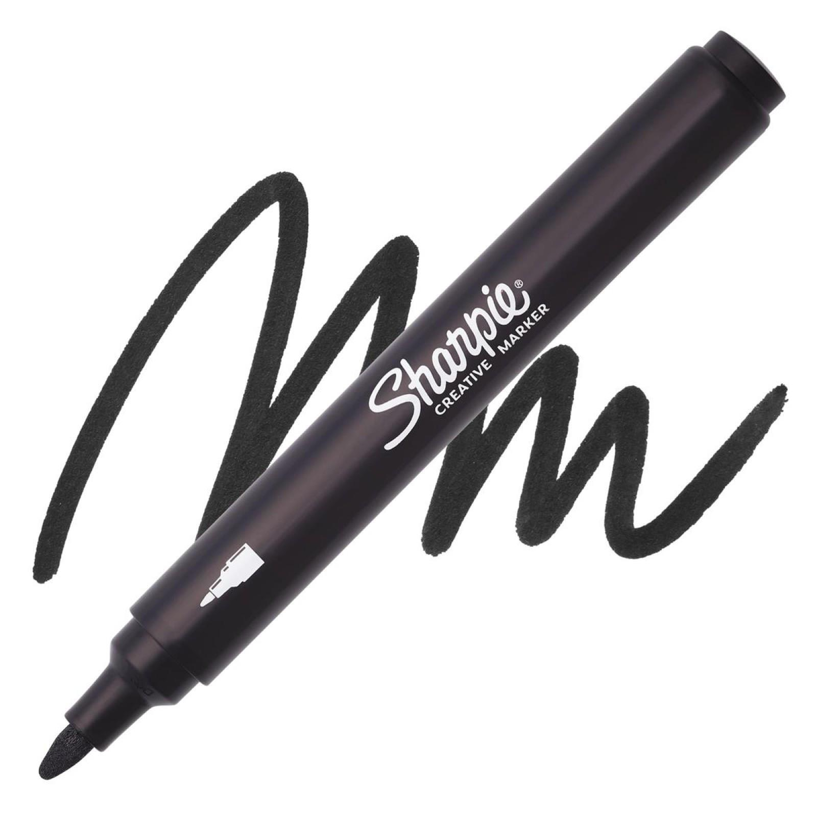 Sharpie Creative Akrilik Yuvarlak Uçlu Çizim Kalemi - Siyah