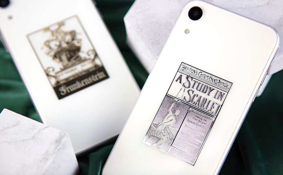 Wearingeul Book Cover Metal Sticker - A Study in Scarlet