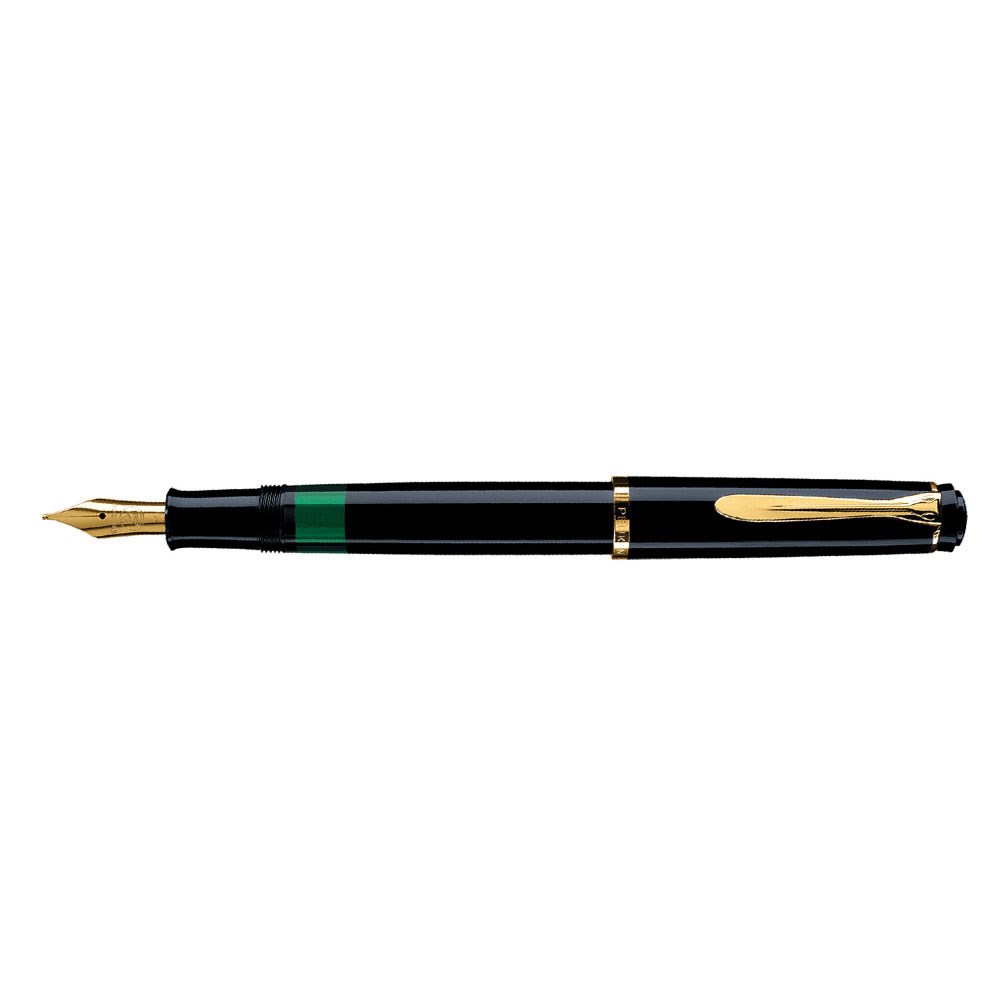 Pelikan Classic Series M200 Black Fountain Pen Dolma Kalem F Uç