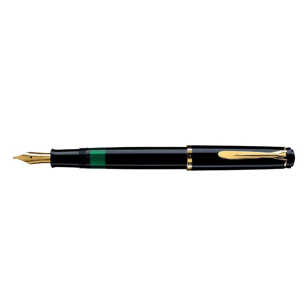 Pelikan Classic Series M200 Black Fountain Pen Dolma Kalem F Uç