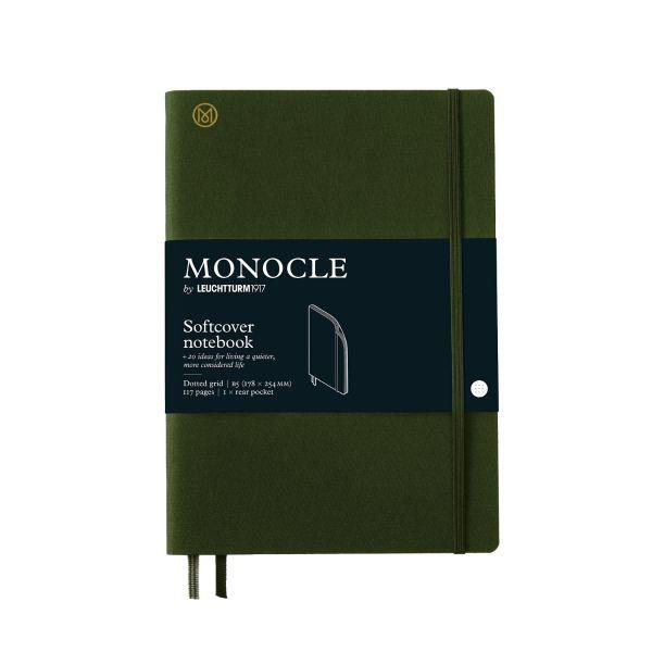 Leuchtturm1917 x Monocle Limited Edition Defter B5,  Yumuşak Kapak, 192 Noktalı Sayfa Olive 369722