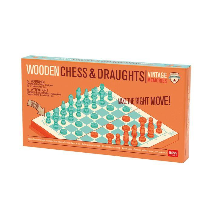 Legami 2-in-1 Chess and Draughts Kutuda Satranç
