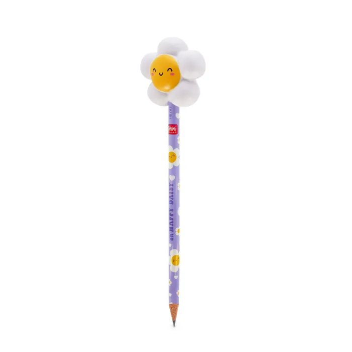 Legami Squeezies - Squishy Figürlü Kurşun Kalem - Papatya PSQ0007 