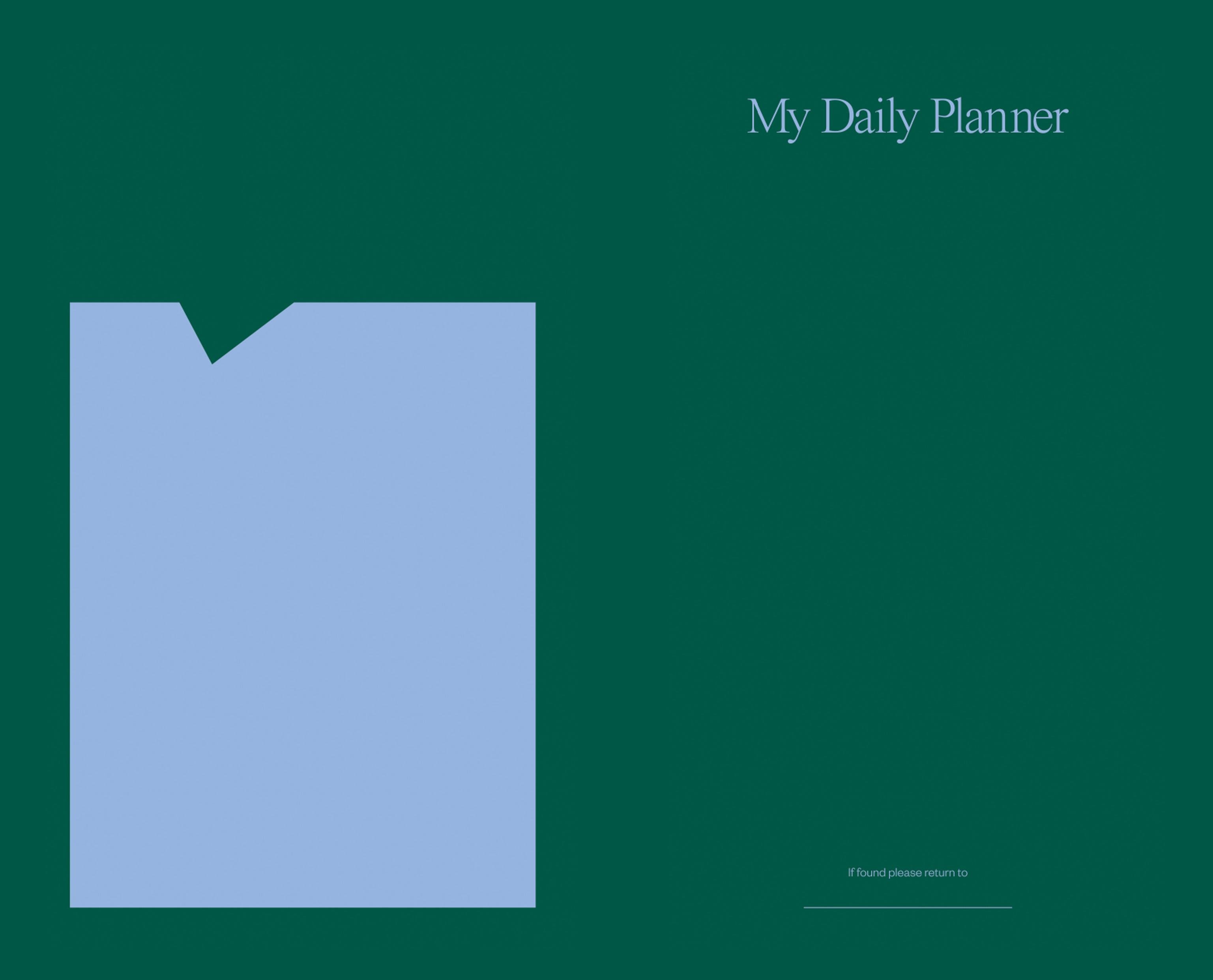 Fundaze Özel Tasarım Daily Planner Mavi