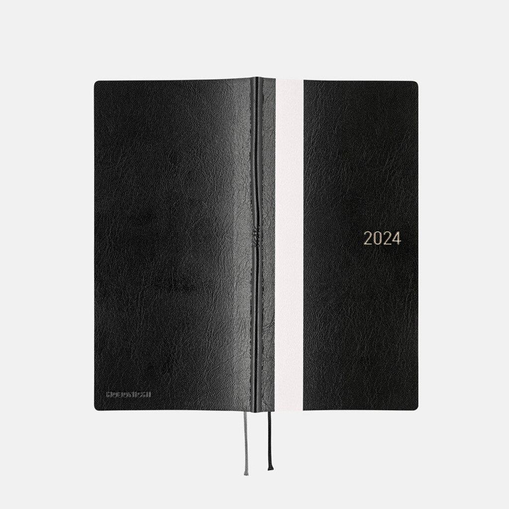 Hobonichi Techo Weeks English Version - White Line Black 2024 Jan. Start 