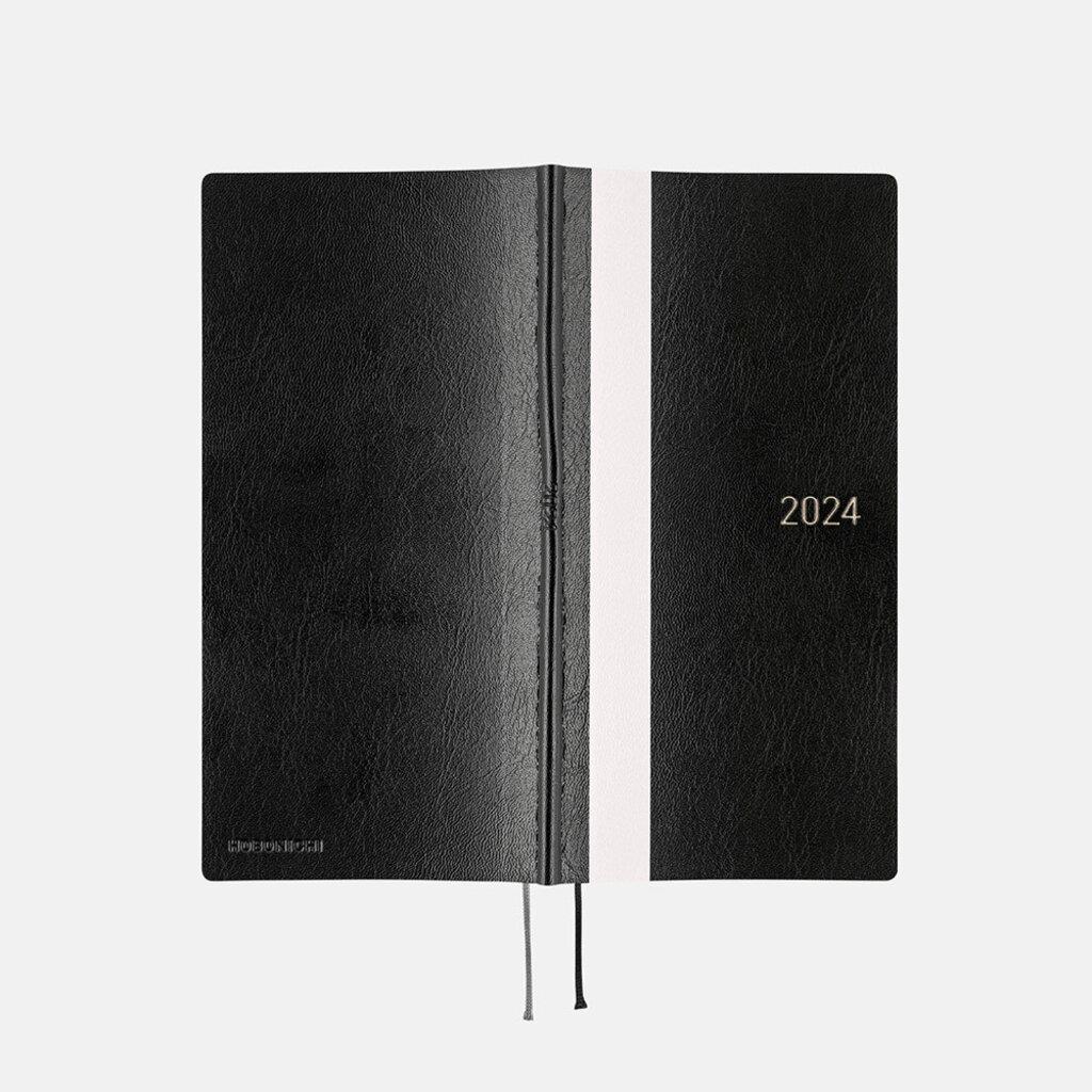 Hobonichi Techo Weeks English Version - White Line Black 2024 Jan. Start 