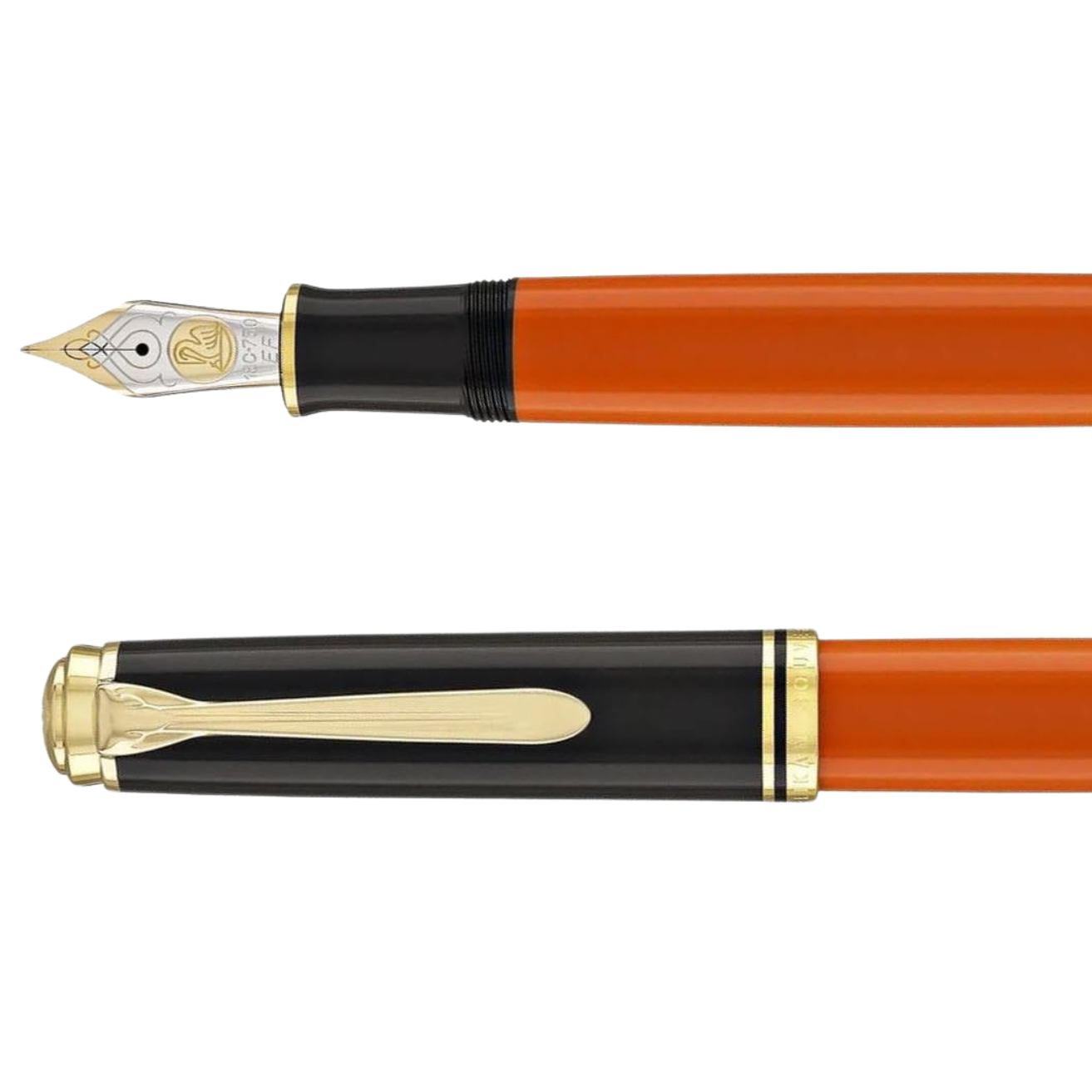 Pelikan Souveran M800 Burnt Orange Special Edition Fountain Dolma Kalem EF Uç