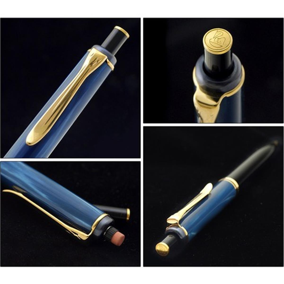 Pelikan D200 Mekanik Uçlu Kalem Sedefli Mavi