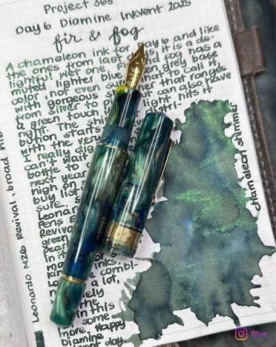 Diamine Inkvent Teal Calender Fir & Fog Chameleon Mürekkep