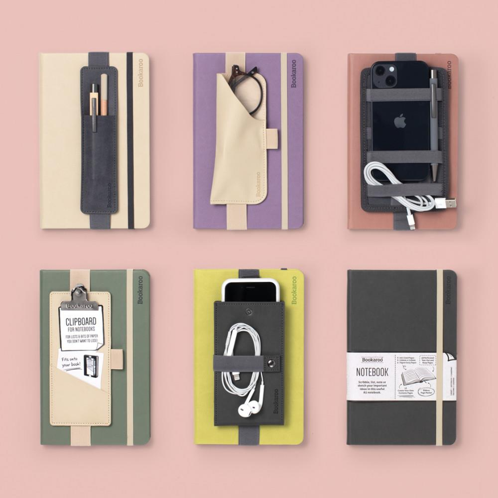 İf Bookaroo Pen Pouch Defter Üstü Kalemlik Aubergine Lila