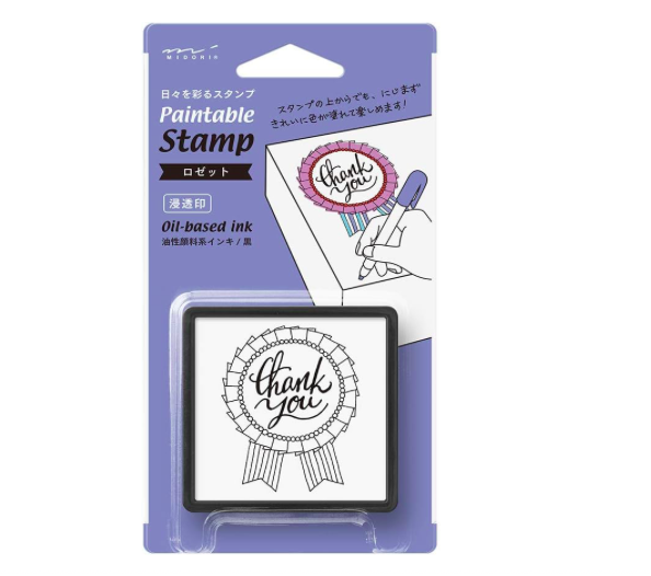 Midori Paintable Penetration Stamp Damga - Large Size Rosette 35401006