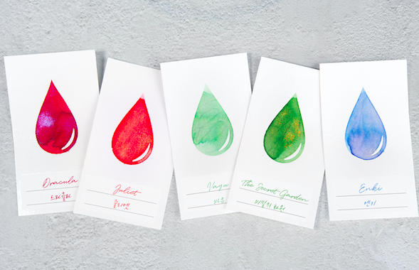 Wearingeul Ink Drop Color Card - Mürekkep Deneme Kartları 50'li Paket