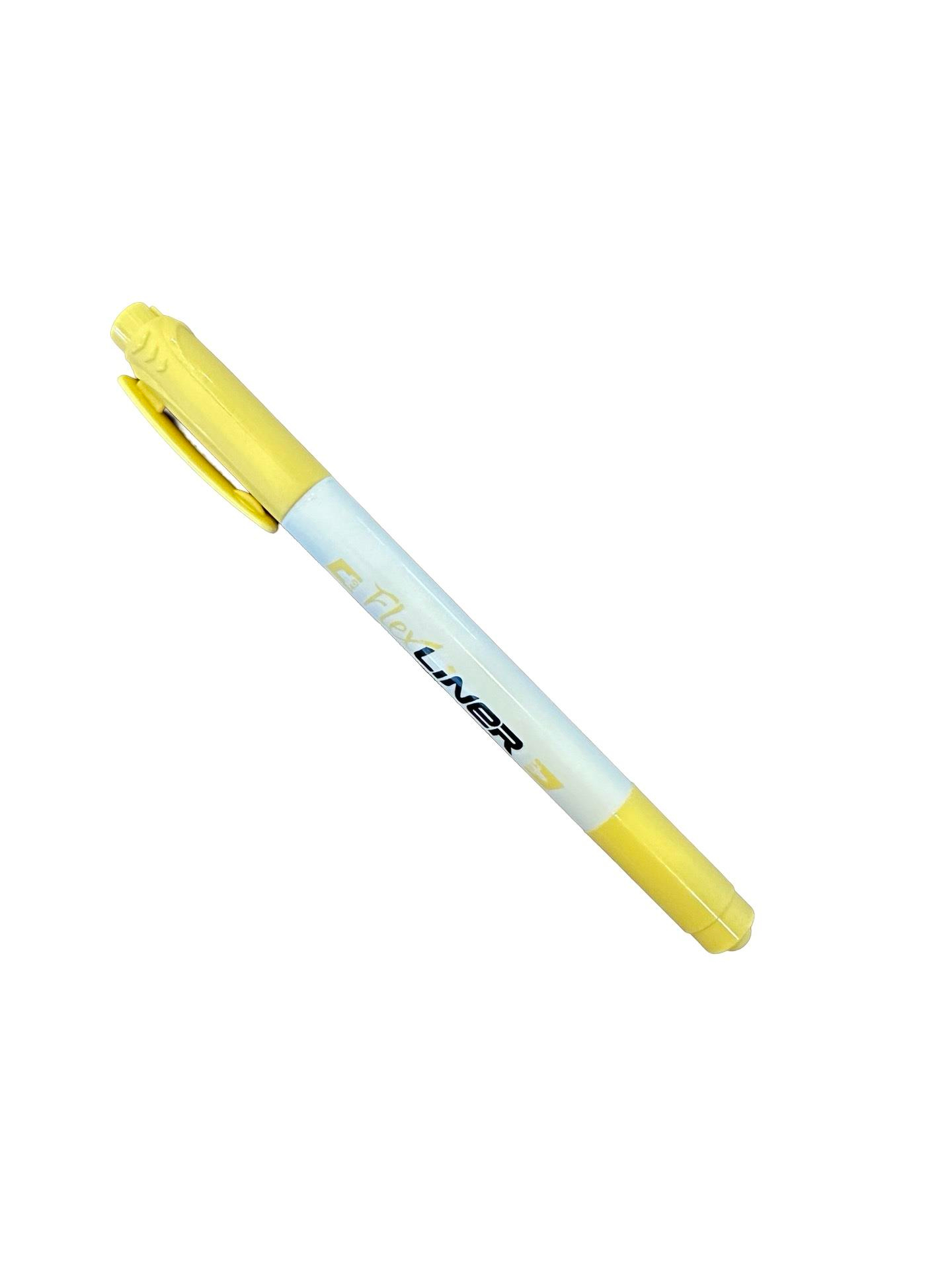 Flex Office Flex Liner FO-HL016 Çift Taraflı Fosforlu Kalem Pastel Yellow