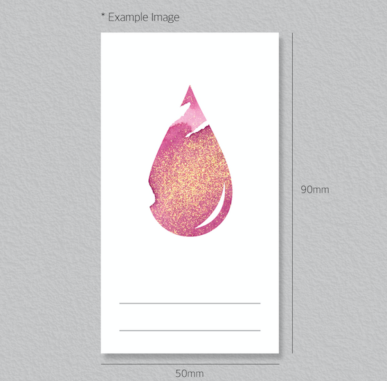 Wearingeul Ink Drop Color Card - Mürekkep Deneme Kartları 50'li Paket