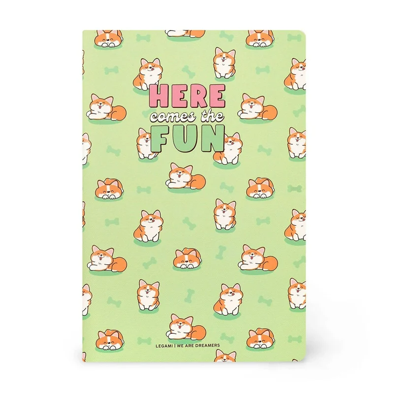 Legami Çizgisiz Defter - Quaderno - Orta - Corgi A5NOT0098