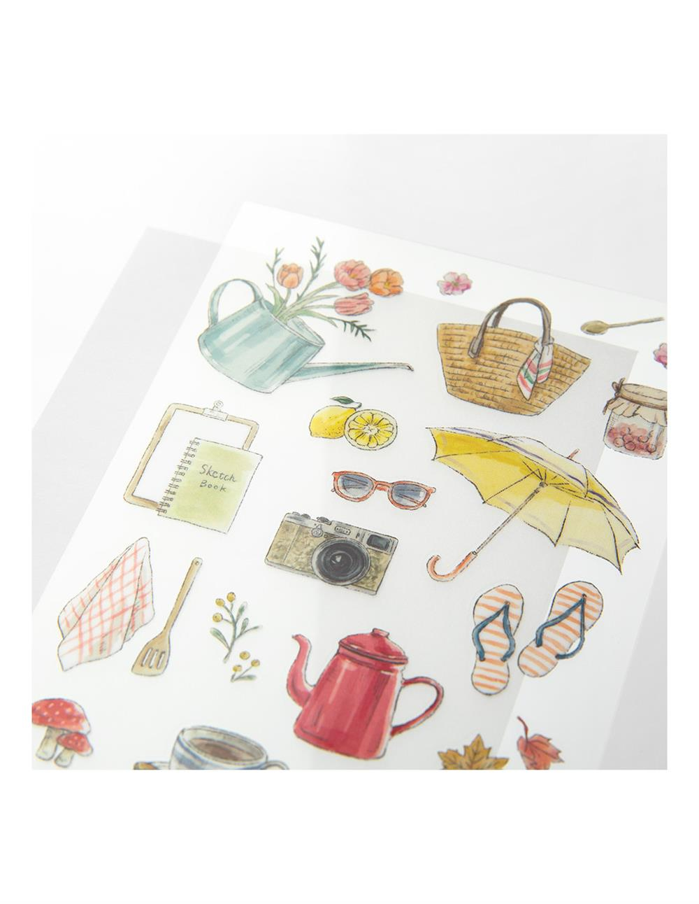 Midori sticker transfer motif life pattern