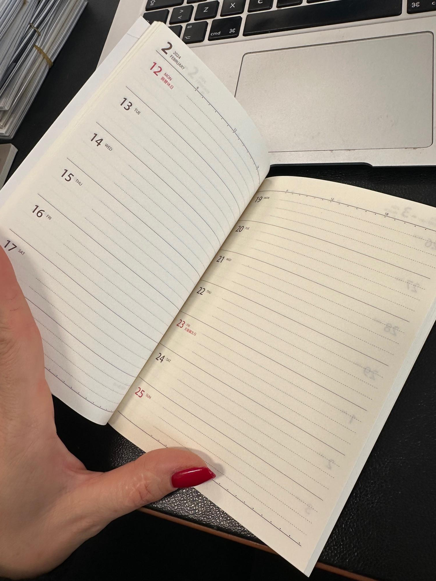 Beige 2024 A6 Planner Schedule Book