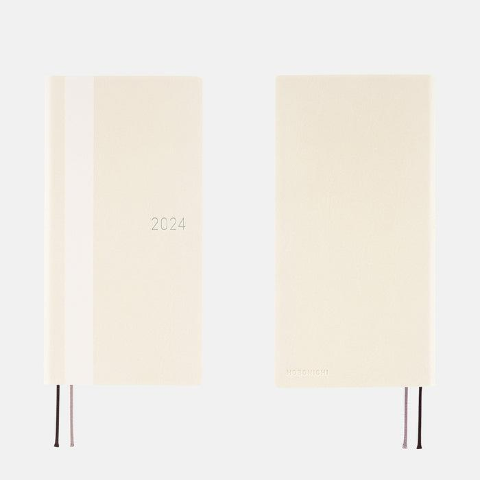Hobonichi Techo Weeks Japanese Version 2024 Jan. Start White Line: Ivory