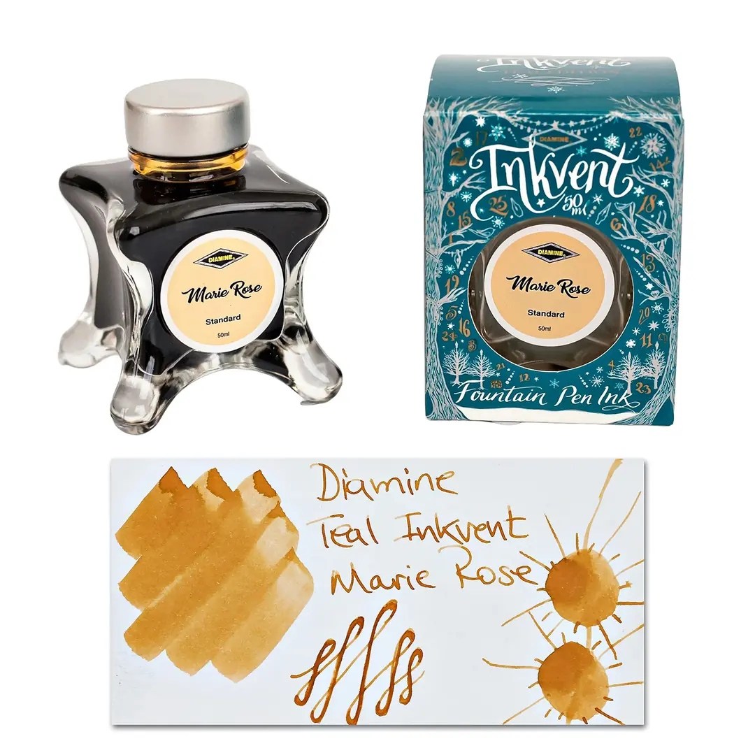 Diamine Inkvent Teal Calender Marie Rose Standard Mürekkep