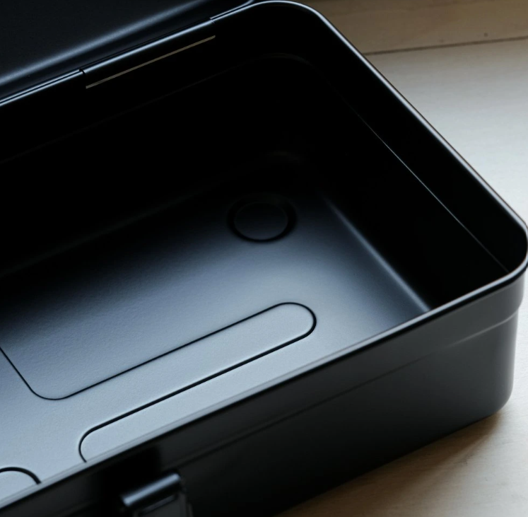 Toyo Steel Y-280 Tool Storage Box Siyah Metal Saklama Kutusu