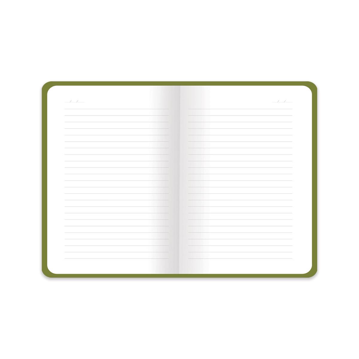Keskin Color 13.5x19.5 Termo Deri Çizgili Flexy Defter Winner - Koyu Yeşil