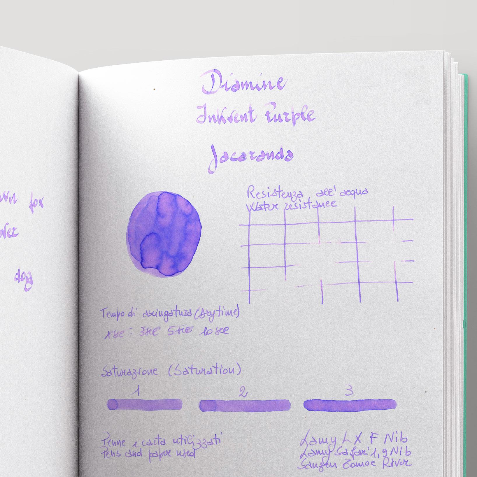 Diamine Inkvent Purple Collection Şişe Mürekkep 50 ml Jacaranda 