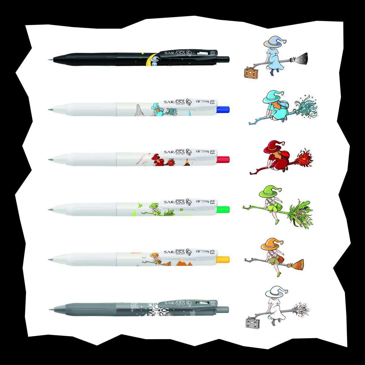 Zebra Sarasa Clip 0.5 Witch 5’li Set Jel Kalem Seti