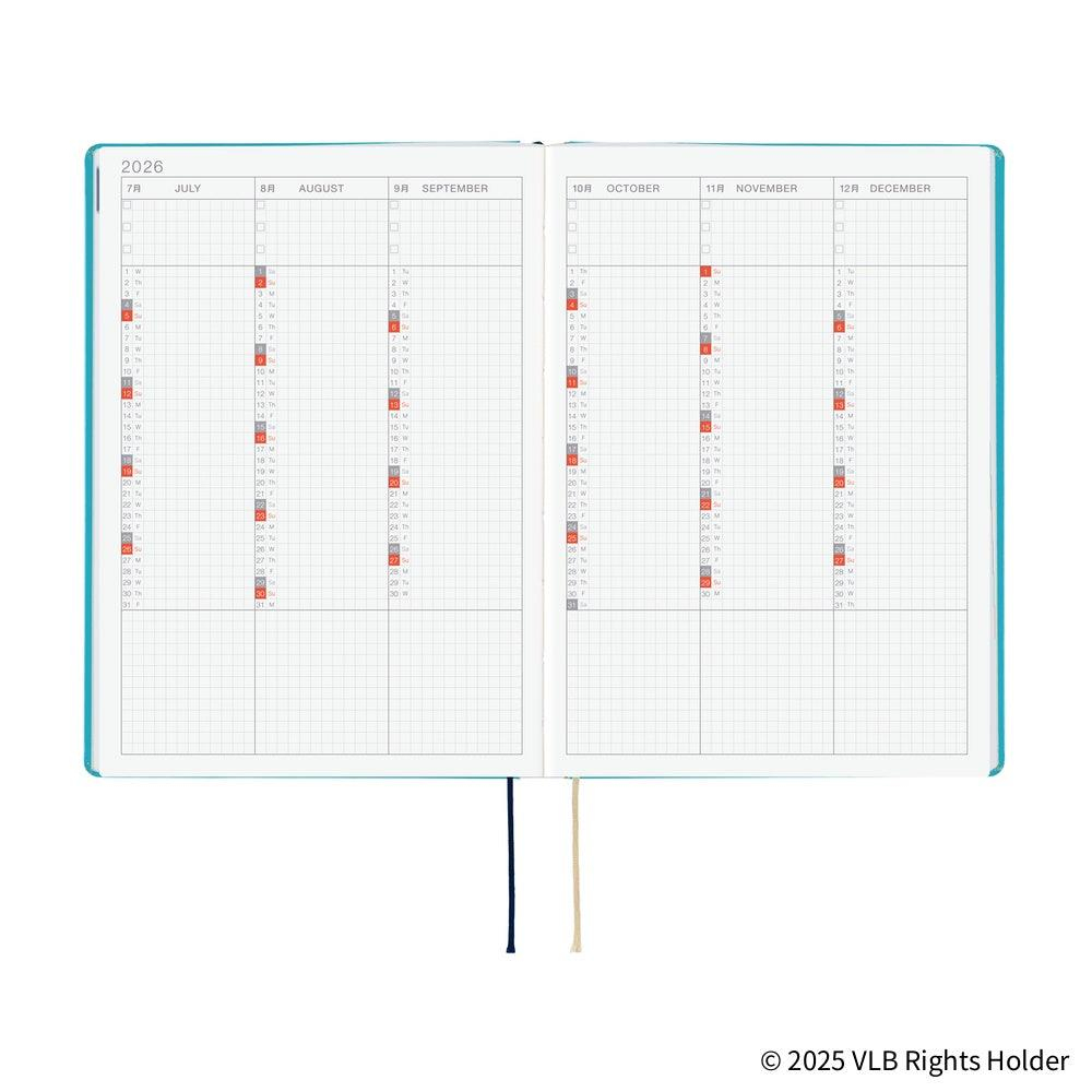 Hobonichi Techo Ajanda HON - A5 English - Virginia Lee Burton: The Little House - 2026 Jan Start