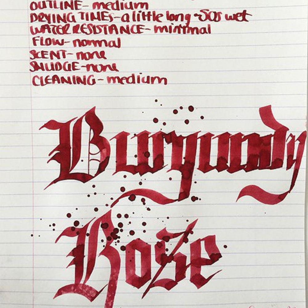 Diamine Flower Collection 30 ml Mürekkep Burgundy Rose