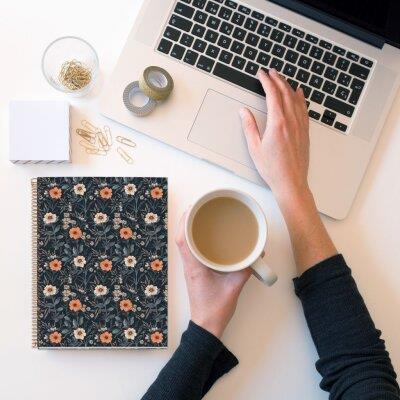 Miquelrius A4 70gsm 100 Yaprak Telli Çizgili British Bloom Defter