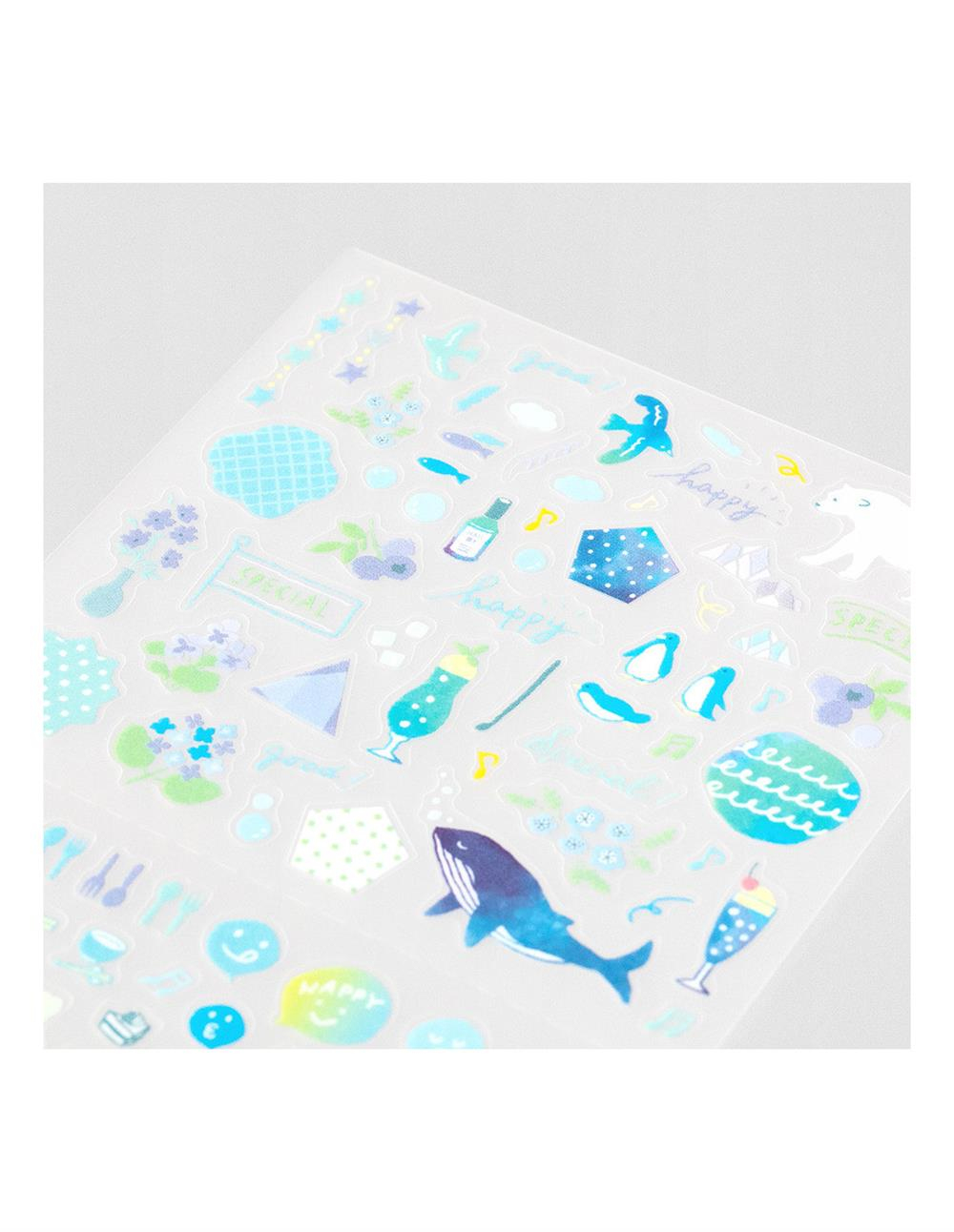 Midori sticker  color blue