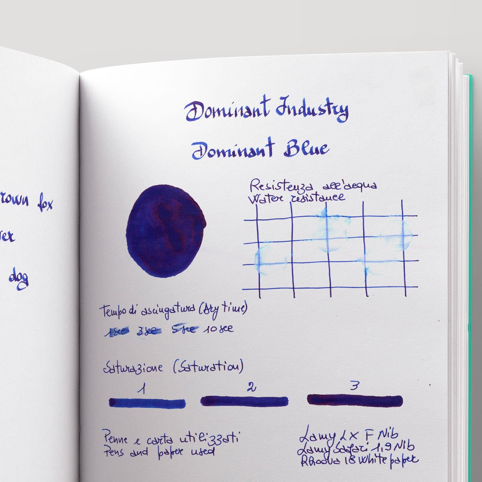 Dominant Industry Standard Şişe Mürekkep Dominant Blue