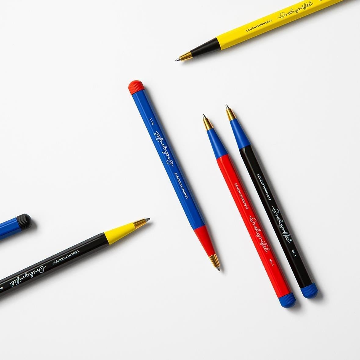 Leuchtturm 1917 x Bauhaus Drehgriffel Nr.2 Mekanik Uçlu Kalem Royal Blue/Red 371285