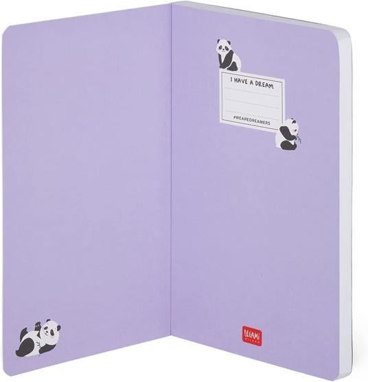 Legami I'am Pandastic 120 gr. Beyaz Kağıt Çizgili Defter